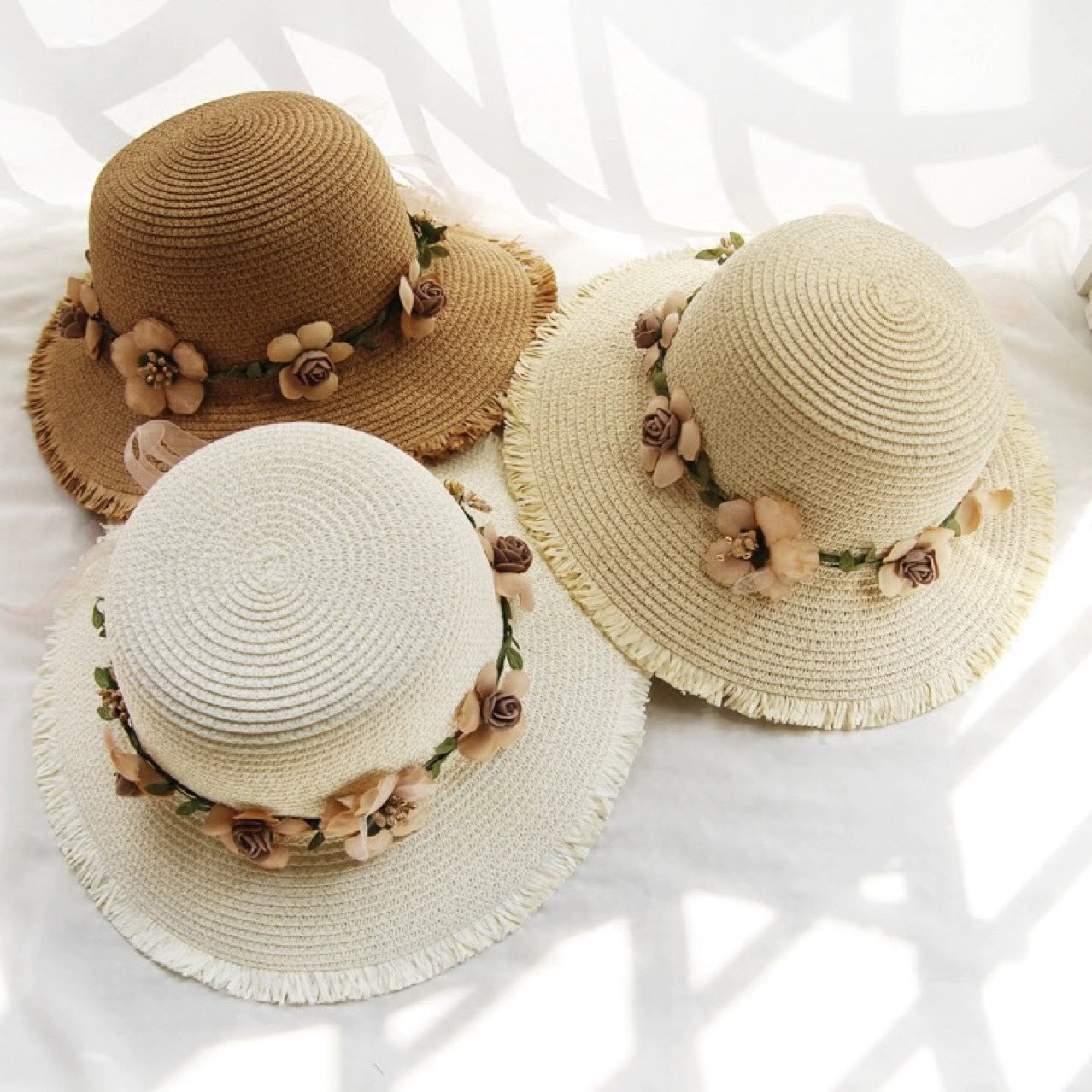 Beach Straw Hat Women's Fresh Seaside Face Covering